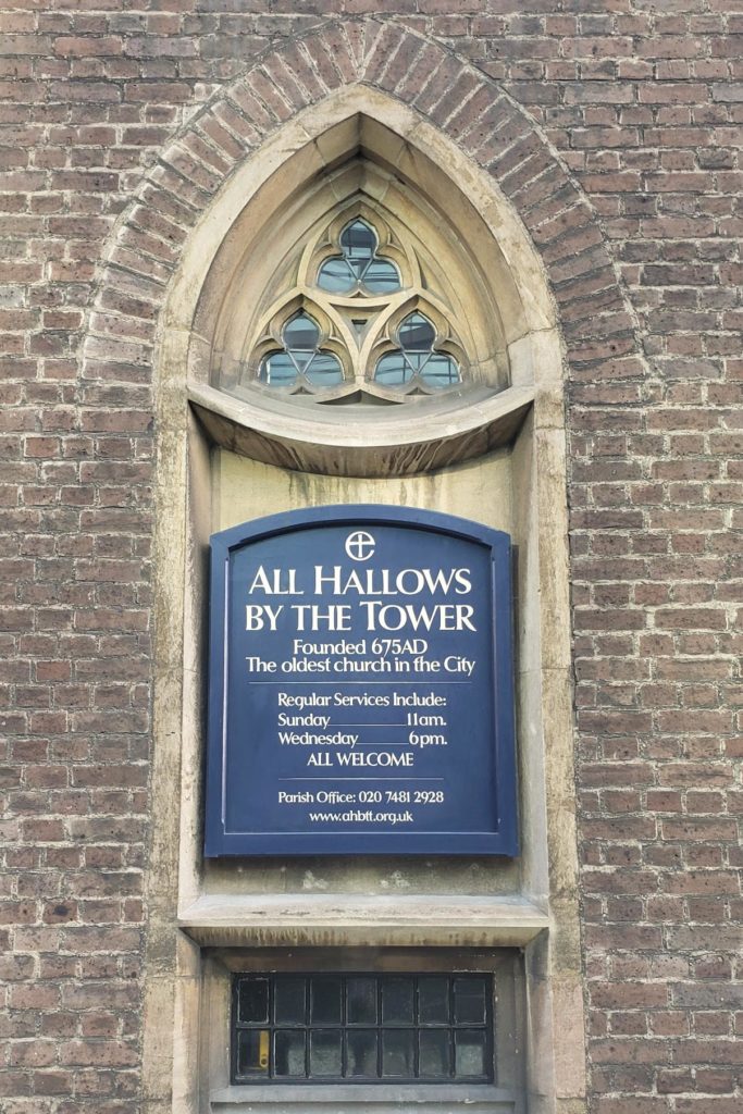 all hallows by the tower church
