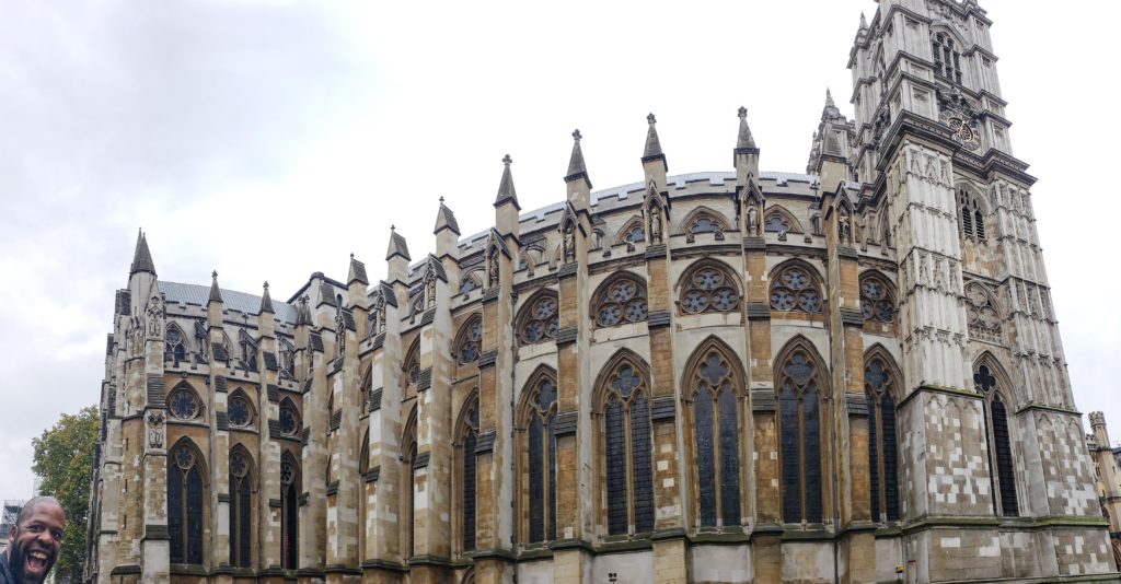 Panoramic view of Westminster Abbey in London